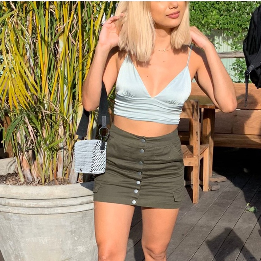 LF dark green cargo SKIRT